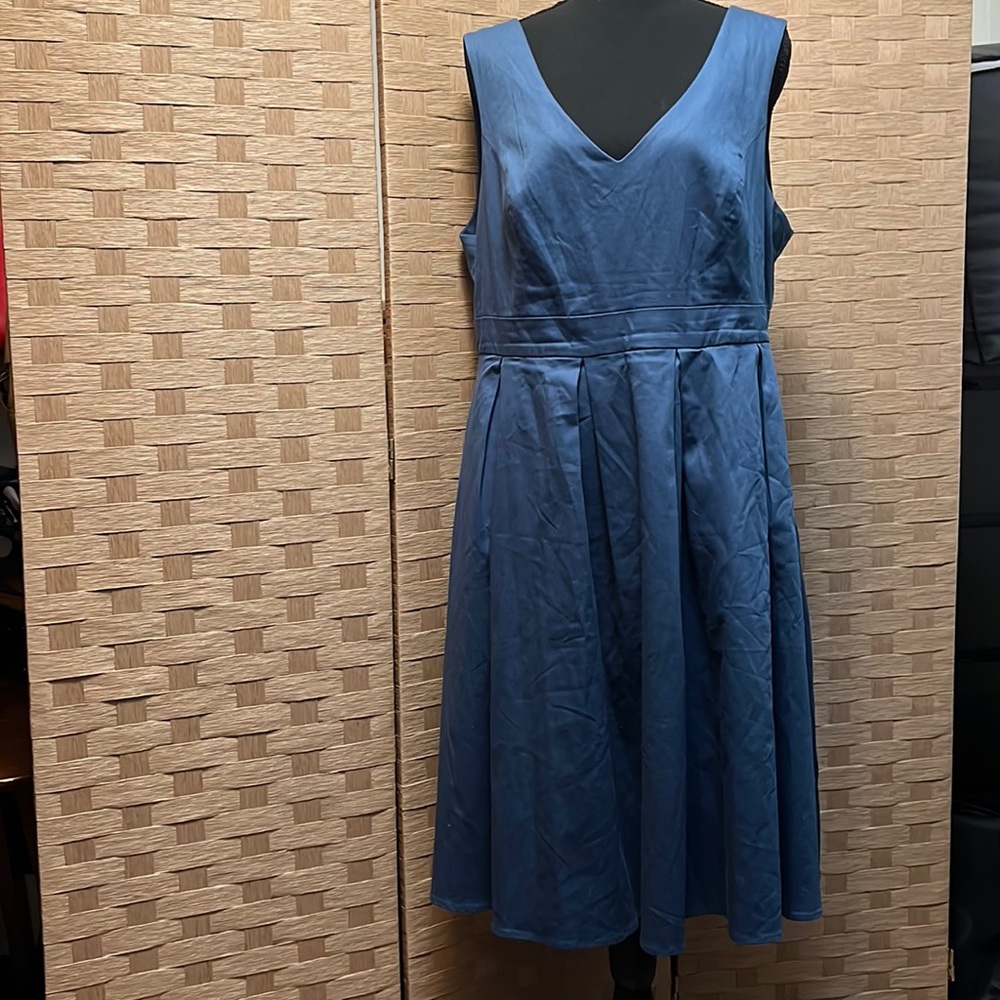 Teal Pleated Dress XL